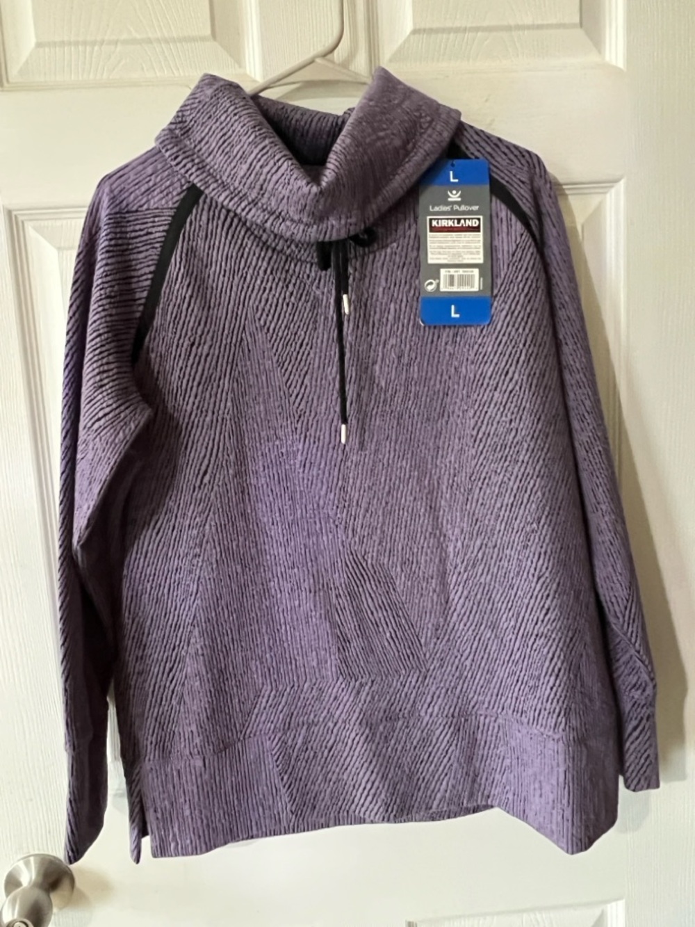 Kirkland Signature women’s  Purple Pullover Sweater - Large nwt